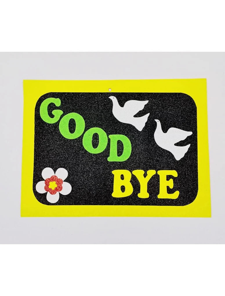 Good Bye Alphabetic Fomic Sheet Sticker