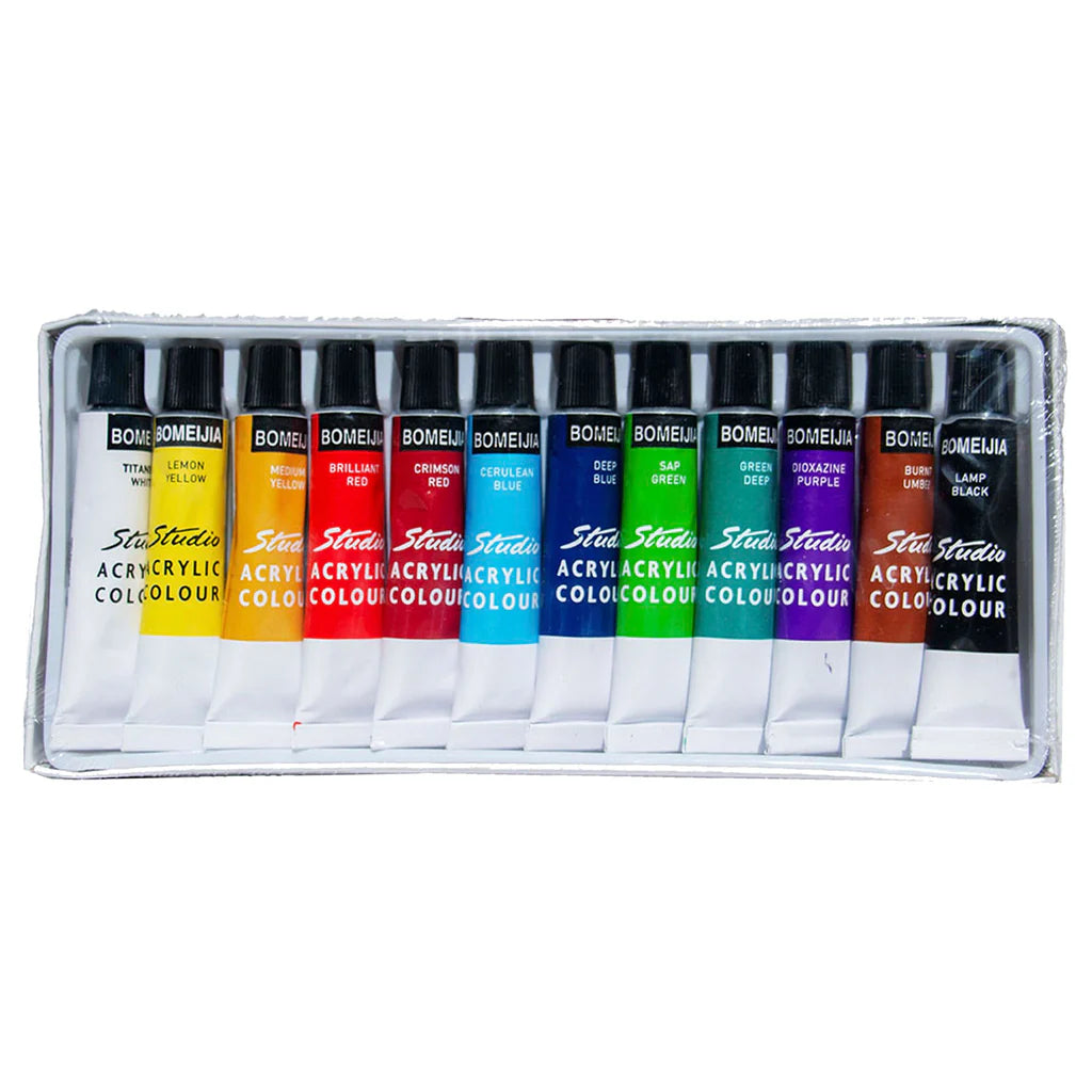 Bomeijia Studio Acrylic Colour 12Pcs