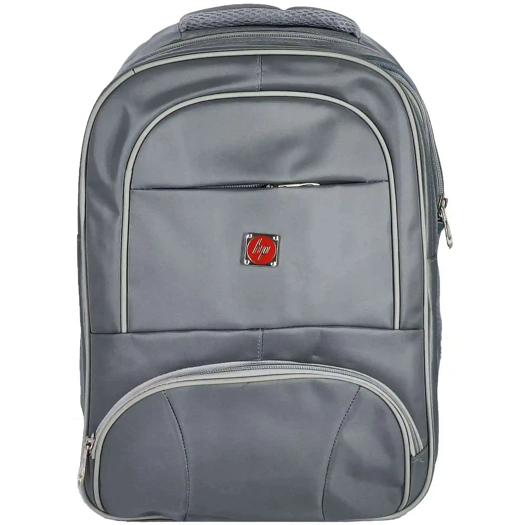 Hp laptop and school bag