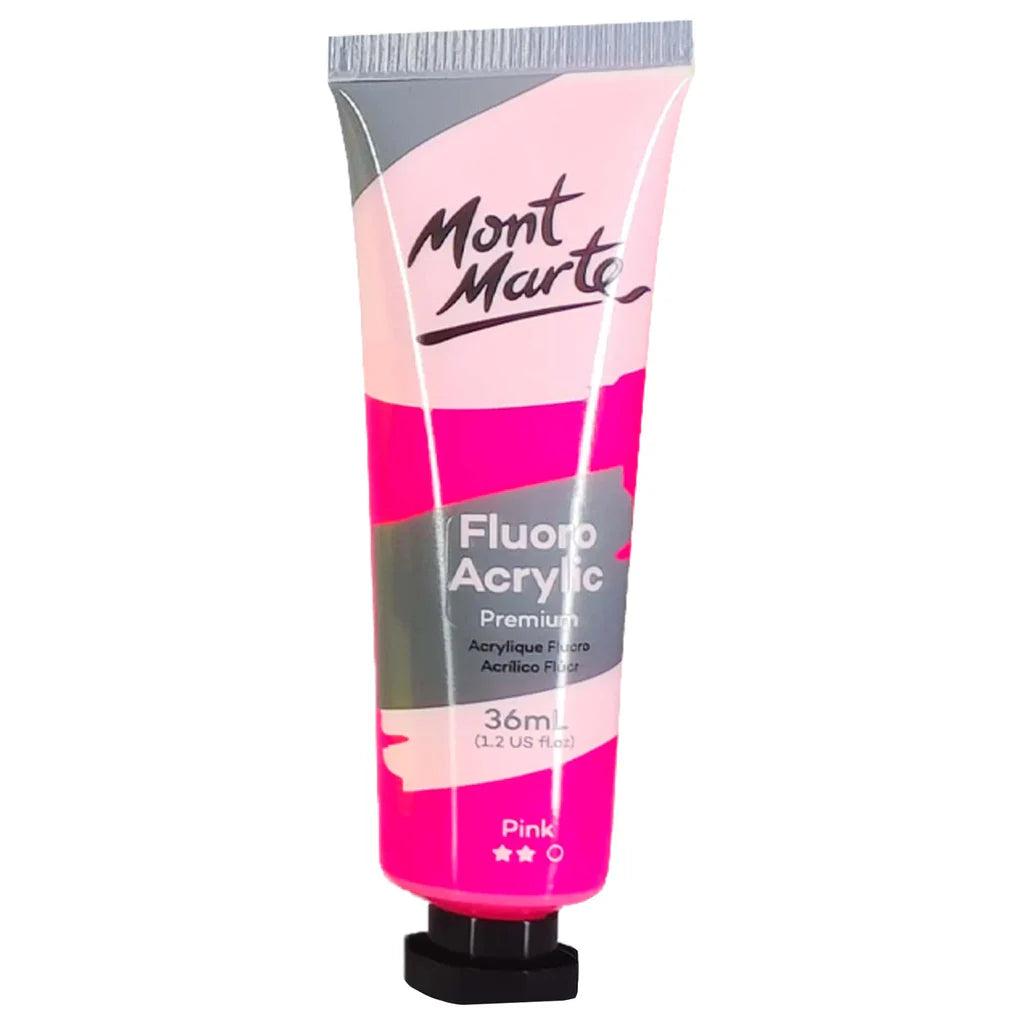 Mont Marte Flouro Acrylic Paint Set