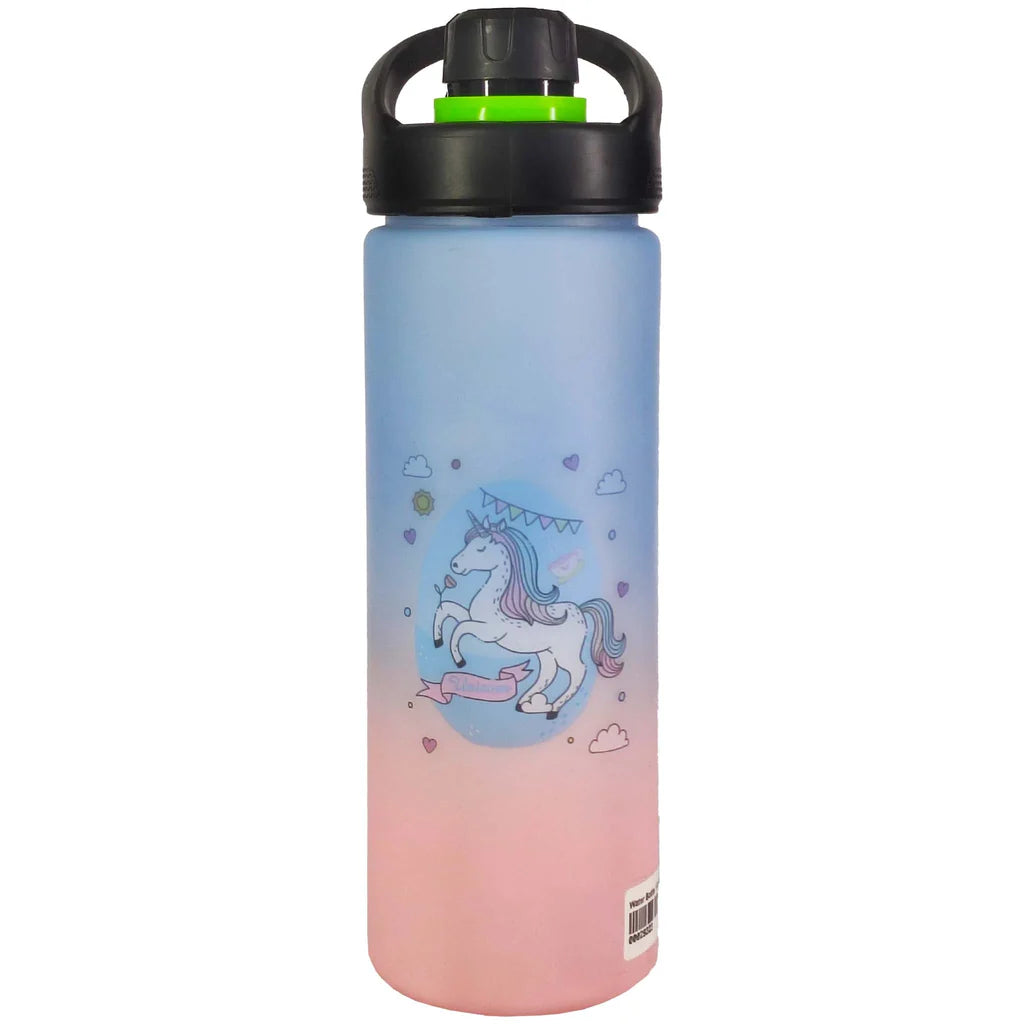 Unicorn Gradiant Plastic Water Bottle