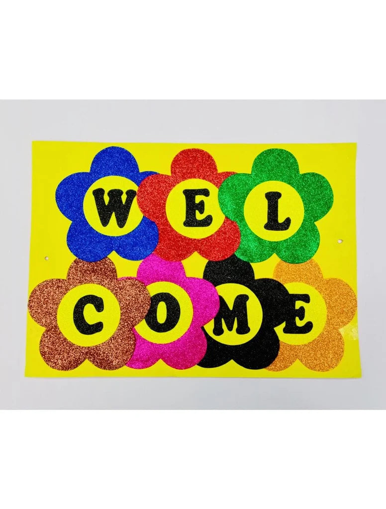 Welcome Alphabetic Fomic sheet sticker