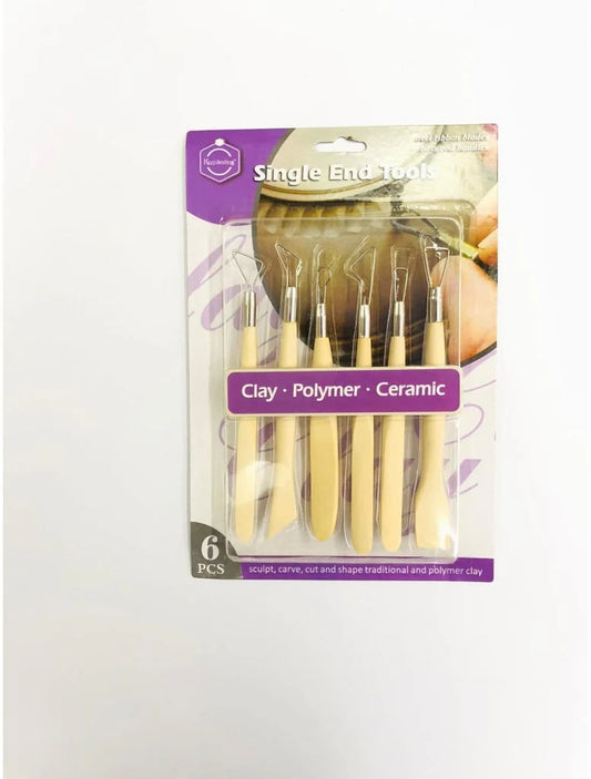 Single End Wooden Clay Tool