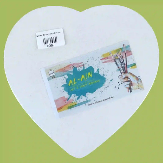 Heart shaped canvas Board