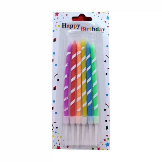 Birthday Party Candles 6Pcs Pack
