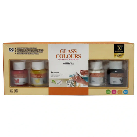 Glass Colors 6668 6A 6pc Pack