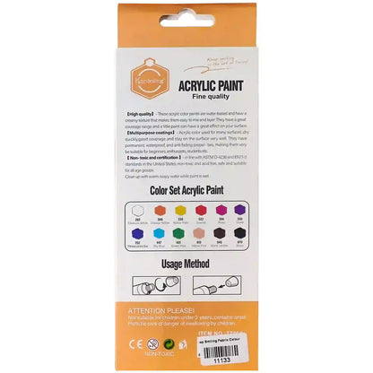 Keep Smiling Acrylic Colours 12pcs Pack 6ml Tube