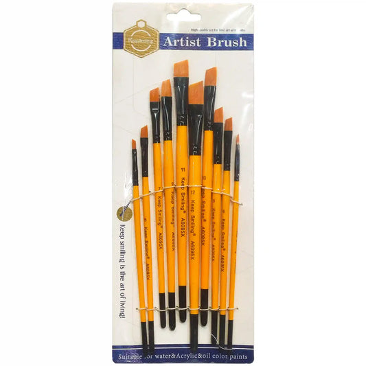Keep Smiling Angle Brush Set 10pcs A6095X