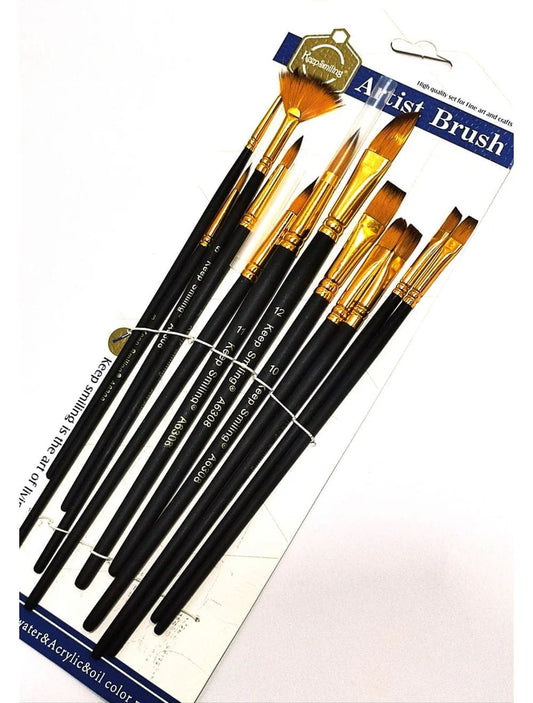 Keep Smiling Artists Paint Brush Pack 12 in 1