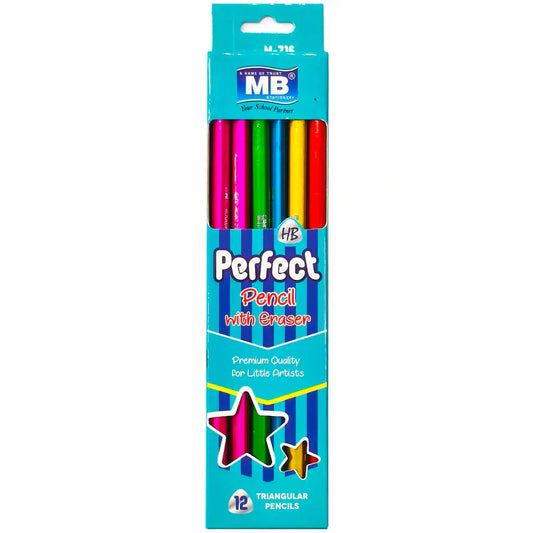 MB Perfect triangular Lead Pencil With Eraser M716
