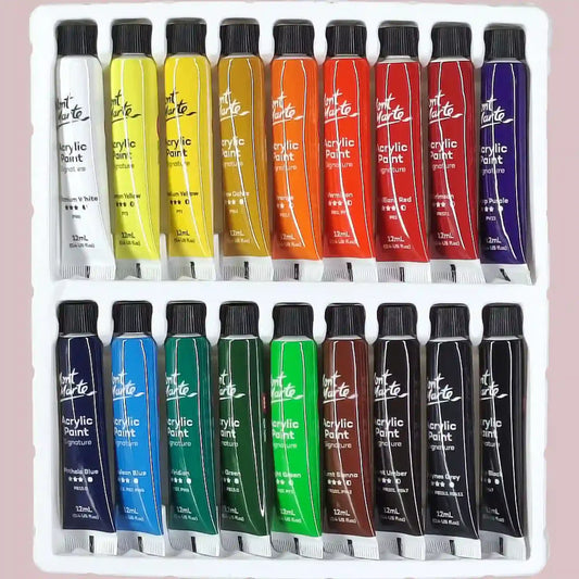 Mont Marte Acrylic Paints Signature Set of 18 12ml