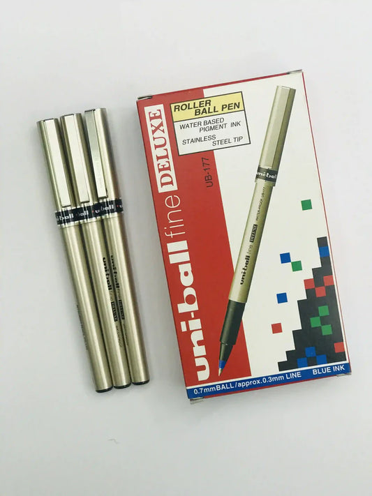 Uni ball fine Deluxe UB 177 Blue Water Proof Pen