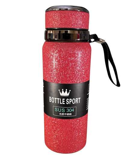 Crimson Crown Stainless Steel Sports Vacuum Bottle – 500ml Red