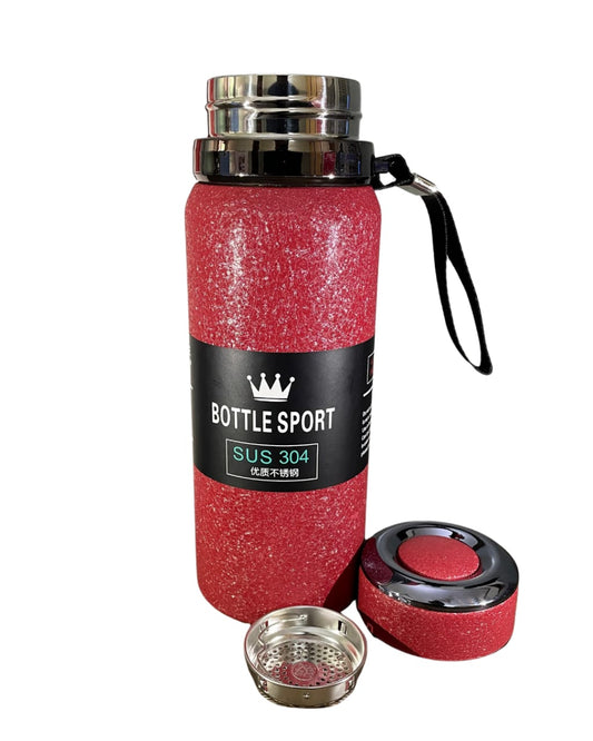 Crimson Crown Stainless Steel Sports Vacuum Bottle – 500ml Red