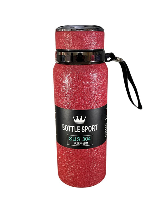Crimson Crown Stainless Steel Sports Vacuum Bottle – 500ml Red